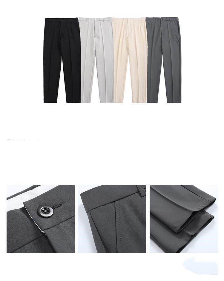 All-match Drape Loose Straight Pencil Trousers