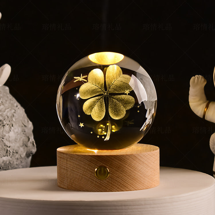 Transparent Glowing Creative Crystal Ball