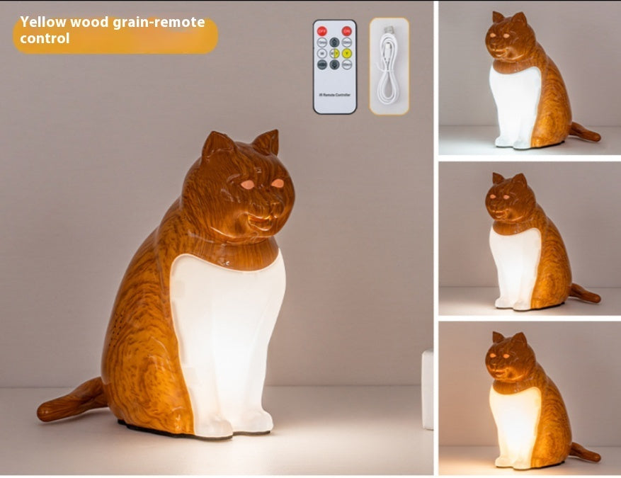 Bedroom USB Charging Cat Ornaments Decorative Night Light Creative Table Lamp