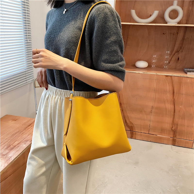 Fashion Messenger Bag Ins Shoulder Bucket