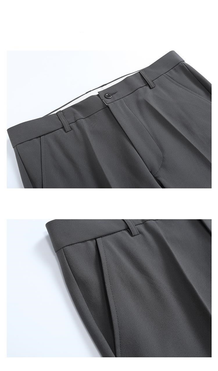 All-match Drape Loose Straight Pencil Trousers