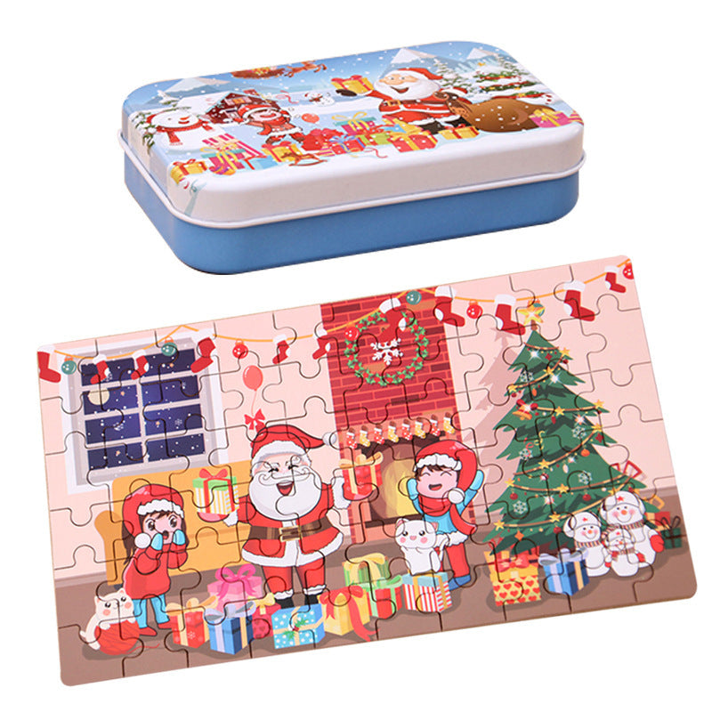 Christmas Wooden Diy Handmade Puzzle Puzzle