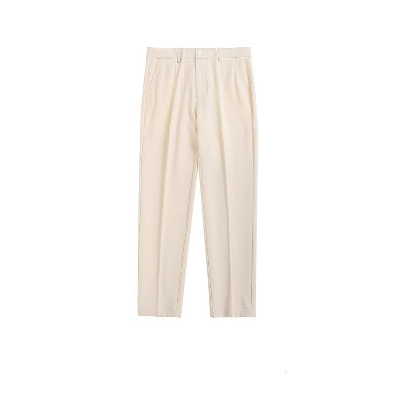 All-match Drape Loose Straight Pencil Trousers