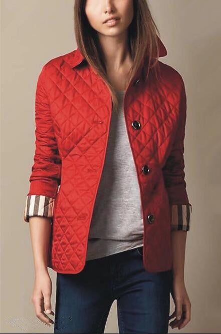 Fashionable Elegant Lapel Cotton-padded Jacket