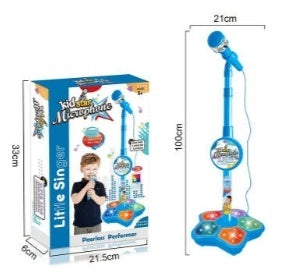 Children's Microphone Toy Super Cool 5 Lights Boys And Girls Microphone Play Song Toy