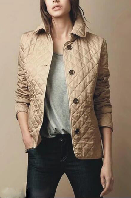 Fashionable Elegant Lapel Cotton-padded Jacket