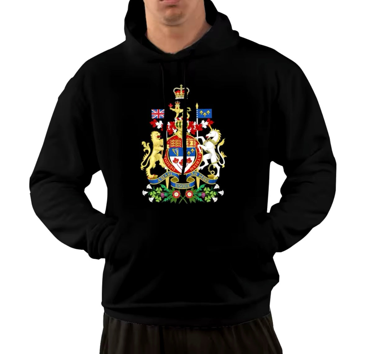 Canadian Coat of Arms Canada Symbol Hoodie Unisex