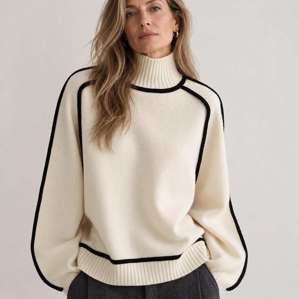 Jersey cuello alto - Luna