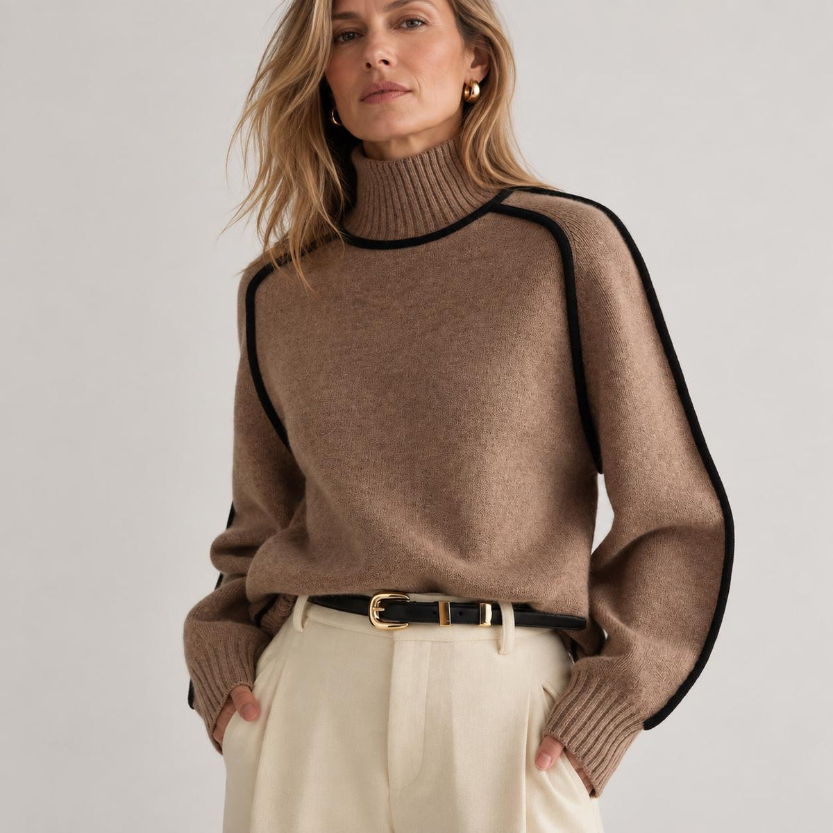 Jersey cuello alto - Luna