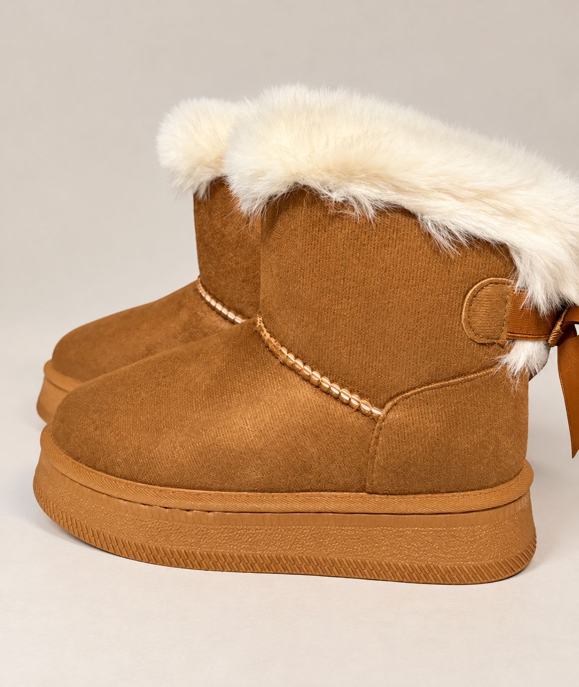 Botas de invierno felpa y gamuza