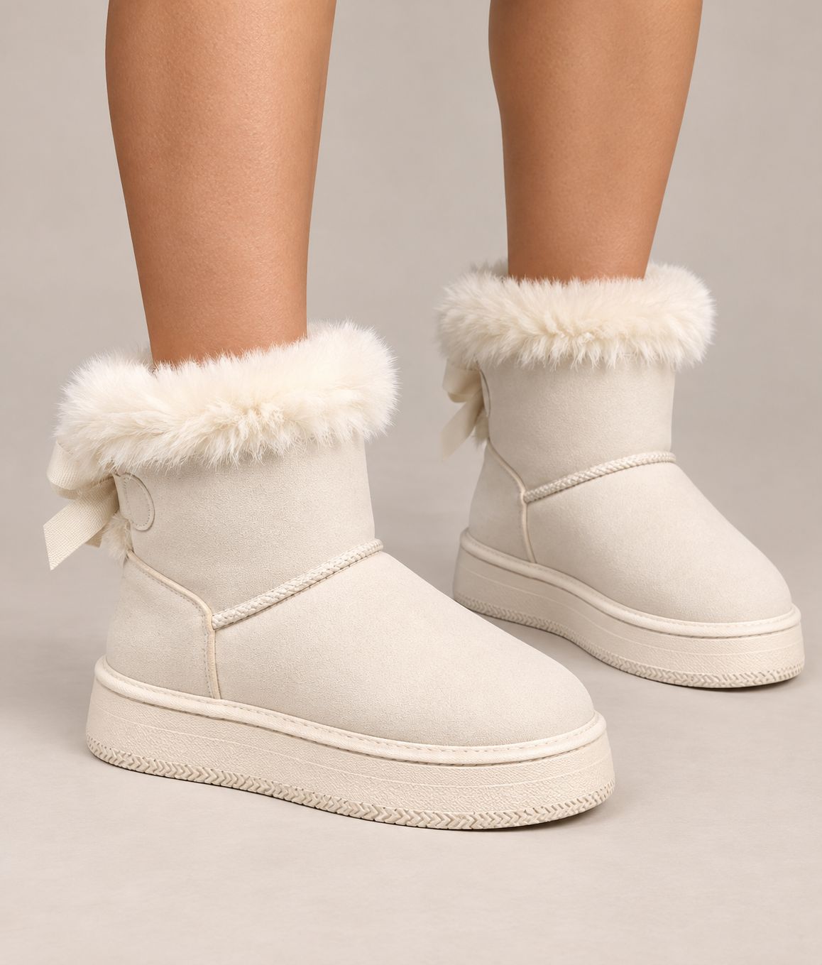 Botas de invierno felpa y gamuza