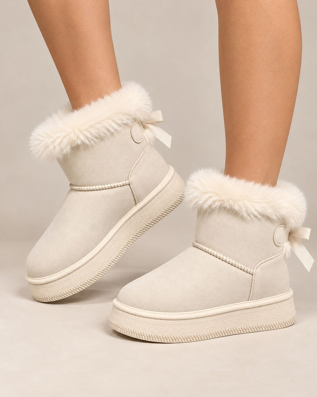Botas de invierno felpa y gamuza