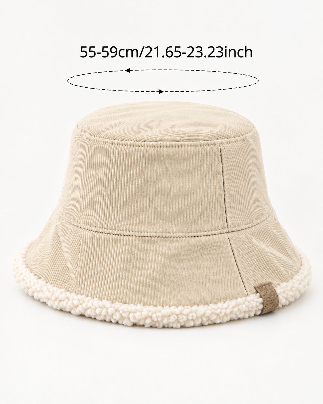 Gorro sombrero bucket de pana