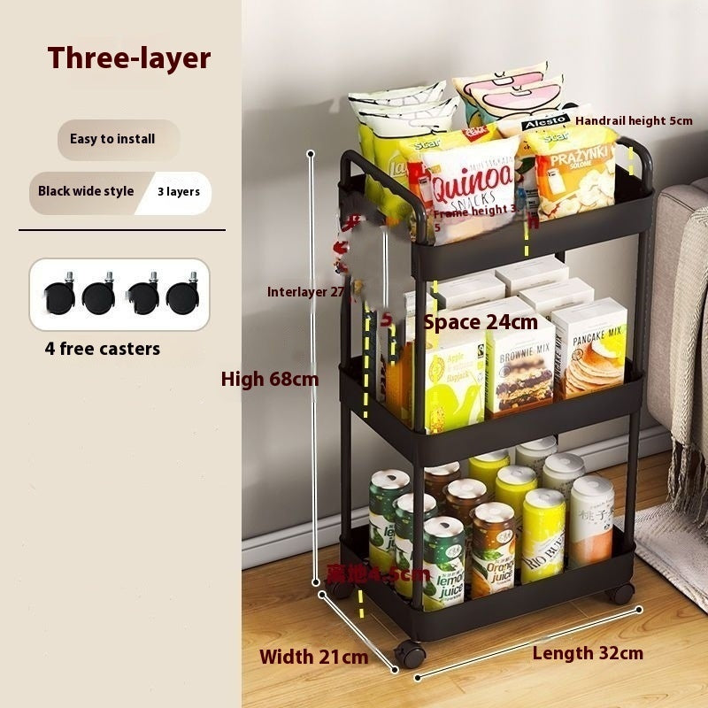 Toilet Storage Movable Multi-layer Storage Rack