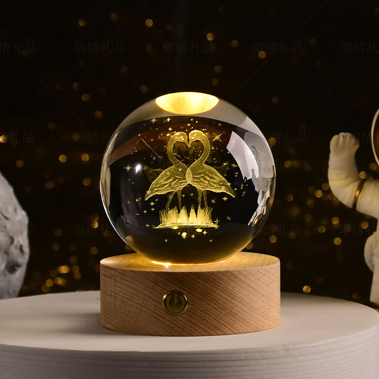 Transparent Glowing Creative Crystal Ball