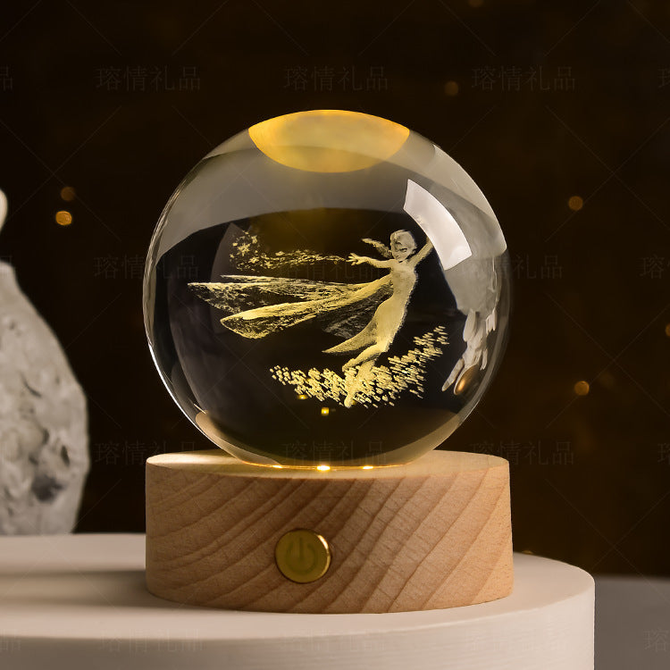 Transparent Glowing Creative Crystal Ball